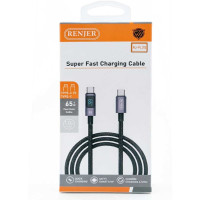 کابل شارژ سوپر فست تایپ سی به تایپ سی رنجر RENJER KPL312 65W 100CM
